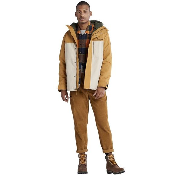 Timberland Mens Benton 3-in-1 Waterproof Jacket Medium Wheat Humus - NWT $300 - Picture 4 of 8